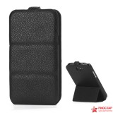Кожаный чехол флип Hcase для Samsung N7100 Galaxy Note 2 (Черный)
